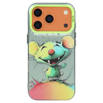 동물 무늬 유화 시리즈 PC + TPU 휴대폰 케이스, 아이폰 17 프로용