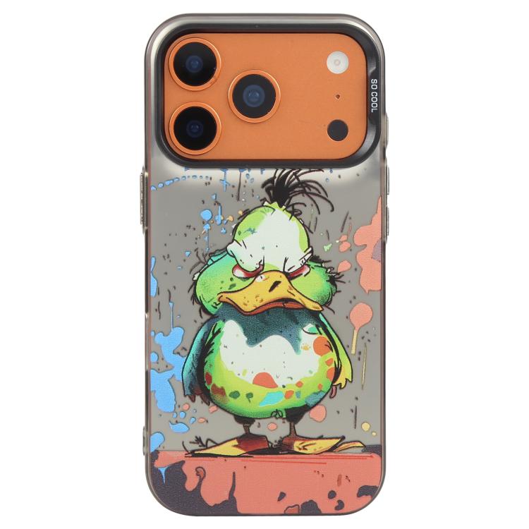 동물 무늬 유화 시리즈 PC + TPU 휴대폰 케이스, 아이폰 17 프로용