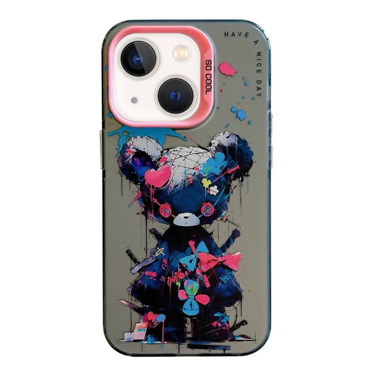 Animal Pattern Oil Painting Series PC + TPU Phone Case, For iPhone 13 mini