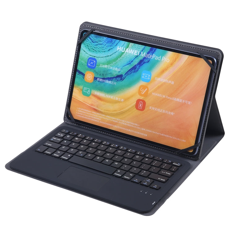 Android, Apple, Windows 시스템용 9-10인치 범용 분리형 터치 블루투스 키보드 보호 케이스, 스탠드 포함, 터치 지원