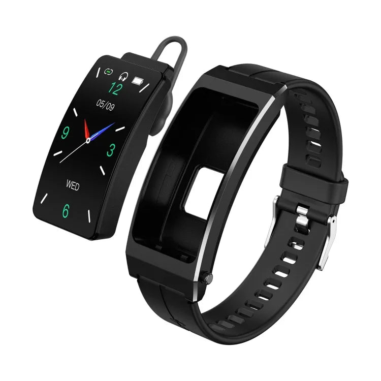 K13S 1.14 inch TFT Screen Silicone Strap Smart Calling Bracelet Supports Sleep Management/Blood Oxygen Monitoring, Silicone Strap