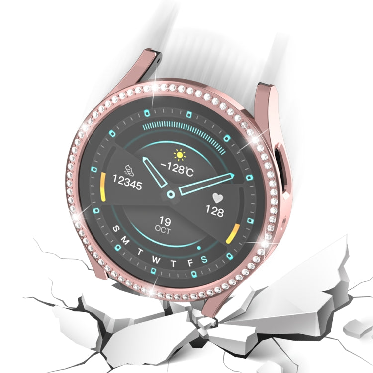 삼성 갤럭시 워치 6 44mm, 삼성 갤럭시 워치 6 40mm용 다이아몬드 중공 PC 시계 보호 케이스