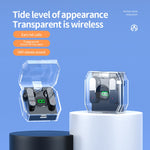 K30 Transparent Capsule Digital Display Touch Control Bluetooth Earphones, K30