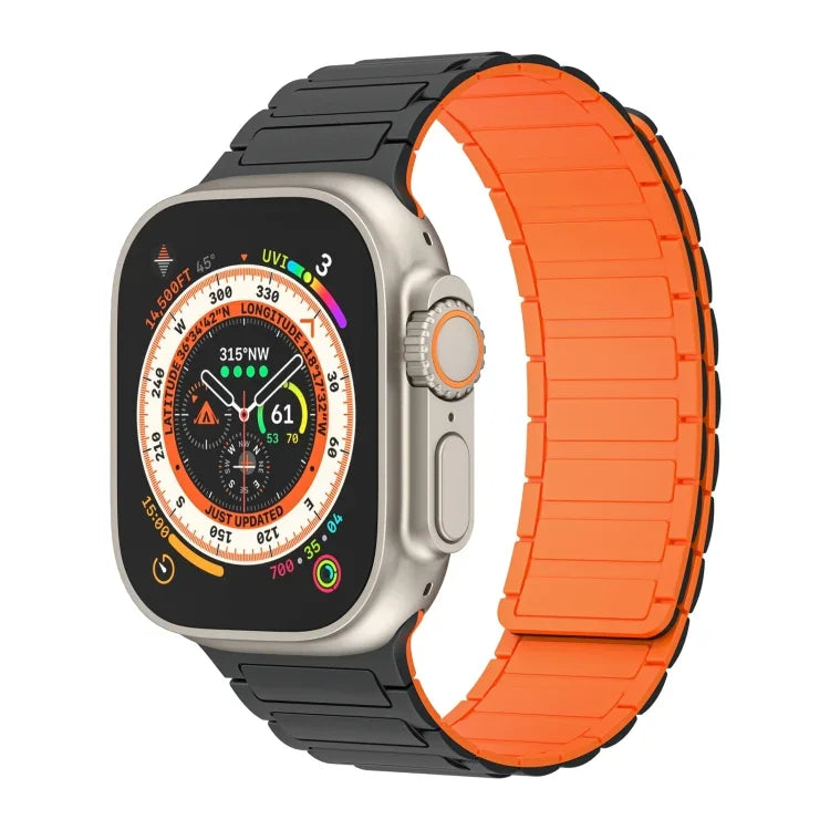 자석 루프 실리콘 시계 밴드, Apple Watch Series 9 45mm용, Apple Watch Series 9 41mm용, Apple Watch Ultra 49mm용