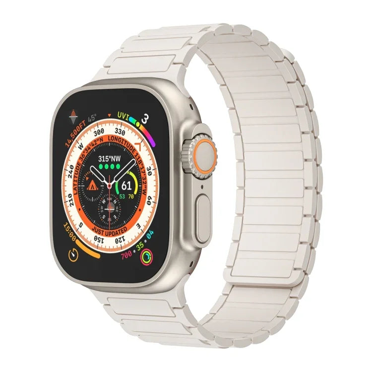 자석 루프 실리콘 시계 밴드, Apple Watch Series 9 45mm용, Apple Watch Series 9 41mm용, Apple Watch Ultra 49mm용