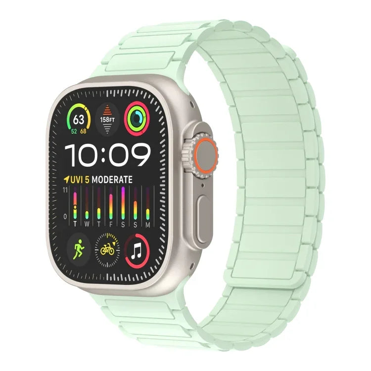 자석 루프 실리콘 시계 밴드, Apple Watch Series 9 45mm용, Apple Watch Series 9 41mm용, Apple Watch Ultra 49mm용