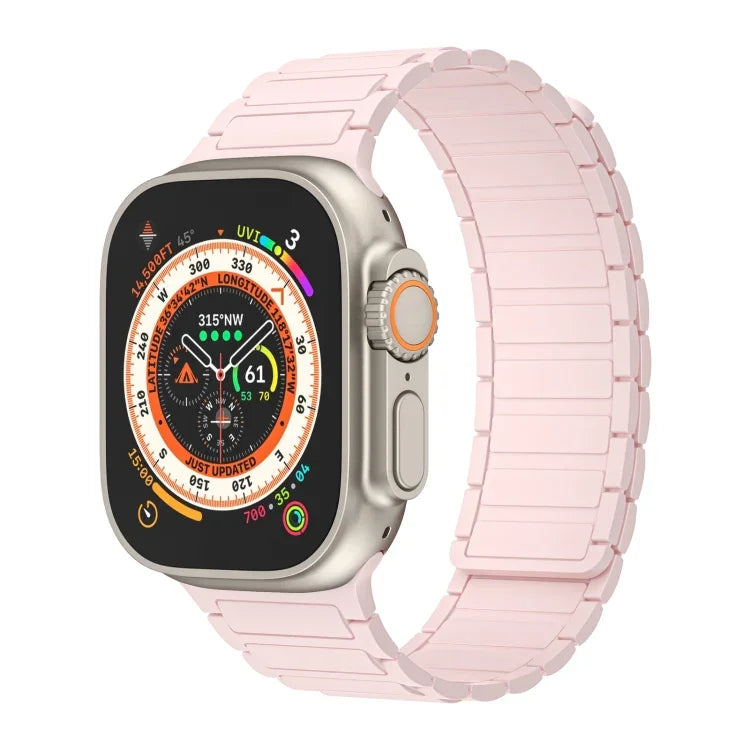 자석 루프 실리콘 시계 밴드, Apple Watch SE 2023 44mm용, Apple Watch SE 2023 40mm용, Apple Watch Ultra 2 49mm용