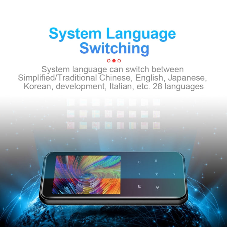 M15 다기능 스마트 음성 녹음기 MP3 하이파이 사운드 뮤직 플레이어 워크맨, 블루투스 버전, 4GB, 8GB, 16GB, 32GB