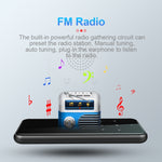 M15 다기능 스마트 음성 녹음기 MP3 하이파이 사운드 뮤직 플레이어 워크맨, 블루투스 버전, 4GB, 8GB, 16GB, 32GB
