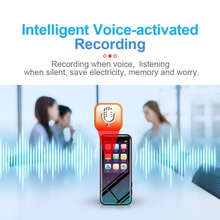 M15 다기능 스마트 음성 녹음기 MP3 하이파이 사운드 뮤직 플레이어 워크맨, 블루투스 버전, 4GB, 8GB, 16GB, 32GB