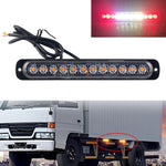DC12V-24V / 36W Car Truck Emergency Strobe Flash Warning Light 12LEDs Long Ultra-thin Side Lights, DC12V-24V / 36W, DC12V-24V / 36W(Yellow + Red + Yellow)