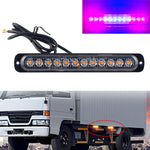 DC12V-24V / 36W Car Truck Emergency Strobe Flash Warning Light 12LEDs Long Ultra-thin Side Lights, DC12V-24V / 36W, DC12V-24V / 36W(Yellow + Red + Yellow)
