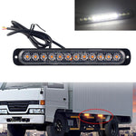 DC12V-24V / 36W Car Truck Emergency Strobe Flash Warning Light 12LEDs Long Ultra-thin Side Lights, DC12V-24V / 36W, DC12V-24V / 36W(Yellow + Red + Yellow)