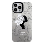 Electroplated Silver Series PC Protective Phone Case, For iPhone 12, For iPhone 12 Pro Max