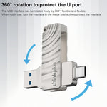 레노버 씽크플러스 MU232 USB 3.2 + USB-C / 타입-C 듀얼 헤드 플래시 드라이브, 64GB, 128GB, 256GB