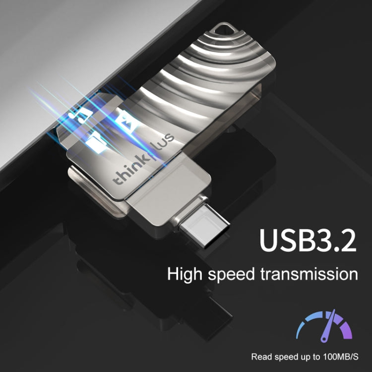 레노버 씽크플러스 MU232 USB 3.2 + USB-C / 타입-C 듀얼 헤드 플래시 드라이브, 64GB, 128GB, 256GB