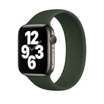 Apple Watch Series 8&7 41mm / SE 2&6&SE&5&4 40mm / 3&2&1 38mm용 단색 탄성 실리콘 시계 밴드, 사이즈:M 143mm (아쿠아 블루), 사이즈:M 143mm