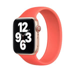 Apple Watch Series 8&7 41mm / SE 2&6&SE&5&4 40mm / 3&2&1 38mm용 단색 탄성 실리콘 시계 밴드, 사이즈:M 143mm (아쿠아 블루), 사이즈:M 143mm