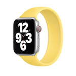 Apple Watch Series 8&7 41mm / SE 2&6&SE&5&4 40mm / 3&2&1 38mm용 단색 탄성 실리콘 시계 밴드, 사이즈:L 156mm, 사이즈:L 156mm