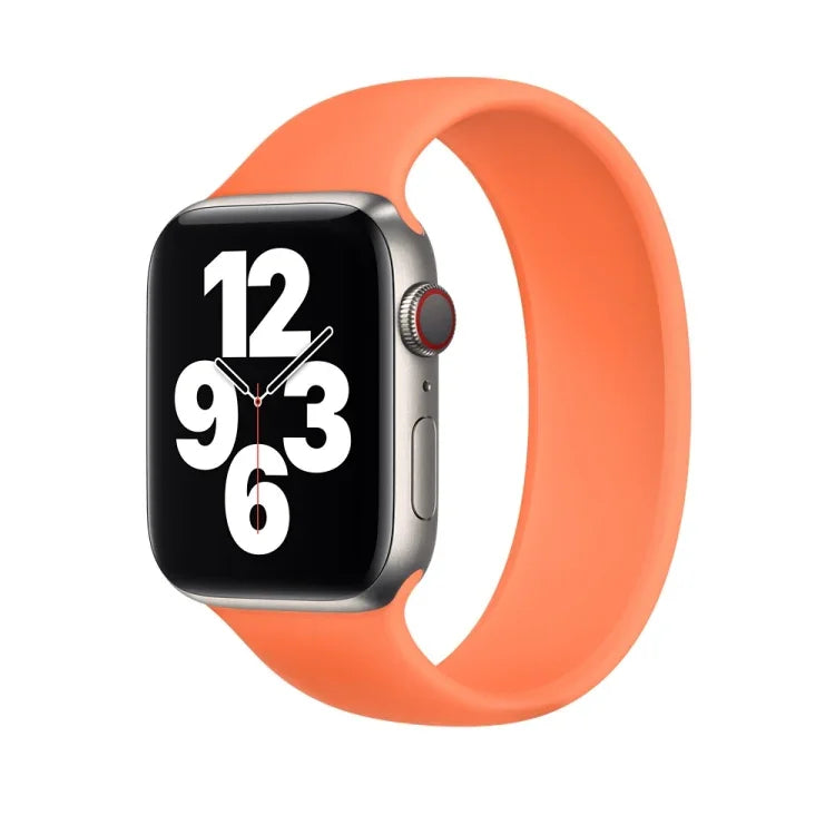 Apple Watch 시리즈 5 & 4 44mm / 3 & 2 & 1 42mm 단색 탄성 실리콘 교체용 손목 스트랩 시계줄, 사이즈:S 130mm, S 130mm, 사이즈:M 143mm, M 143mm, 사이즈:L 156mm, L 156mm