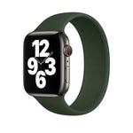 Apple Watch 시리즈 5 & 4 44mm / 3 & 2 & 1 42mm 단색 탄성 실리콘 교체용 손목 스트랩 시계줄, 사이즈:S 130mm, S 130mm, 사이즈:M 143mm, M 143mm, 사이즈:L 156mm, L 156mm