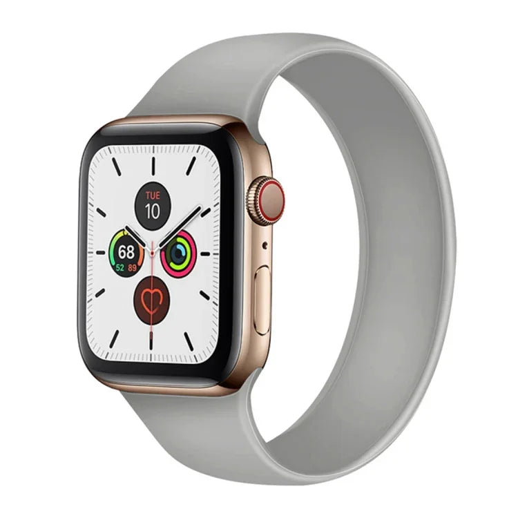 Apple Watch 시리즈 5 & 4 44mm / 3 & 2 & 1 42mm 단색 탄성 실리콘 교체용 손목 스트랩 시계줄, 사이즈:S 130mm, S 130mm, 사이즈:M 143mm, M 143mm, 사이즈:L 156mm, L 156mm