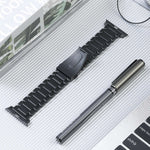 오구슬 티타늄 스틸 시계줄, Apple Watch 시리즈 6 44mm용, Apple Watch 시리즈 5 44mm용, Apple Watch 시리즈 5 40mm용, Apple Watch 시리즈 4 44mm용, Apple Watch 42mm용, Apple Watch 시리즈 3 38mm용, Apple Watch 38mm용                 ...