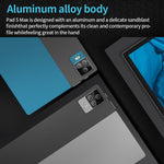 BDF P70 4G LTE 태블릿 PC 10.1인치, 안드로이드 12 MTK6762 옥타 코어, 듀얼 SIM 지원, EU 플러그, 8GB+256GB