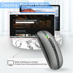 HXSJ M113 2400DPI Dual Mode 2.4GHz + Bluetooth 5.1 Wireless Mouse