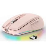 HXSJ M303 2400DPI 듀얼 모드 2.4GHz + 블루투스 5.1 무선 마우스