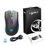 HXSJ T69 4800DPI RGB 2.4GHz 무선 마우스, T69