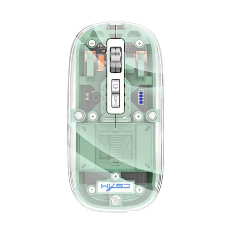 HXSJ T900 투명 자석 3모드 무선 게이밍 마우스