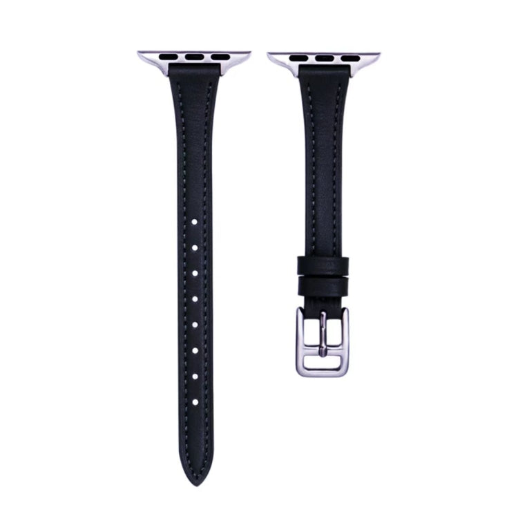 T자형 슬림 천연 가죽 시계줄, Apple Watch 시리즈 2 42mm용, Apple Watch 2 38mm용, Apple Watch 42mm용, Apple Watch 38mm용