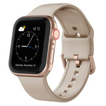 Pin Buckle Silicone Watch Band, For Apple Watch SE 2022 44mm