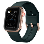 Pin Buckle Silicone Watch Band, For Apple Watch SE 40mm