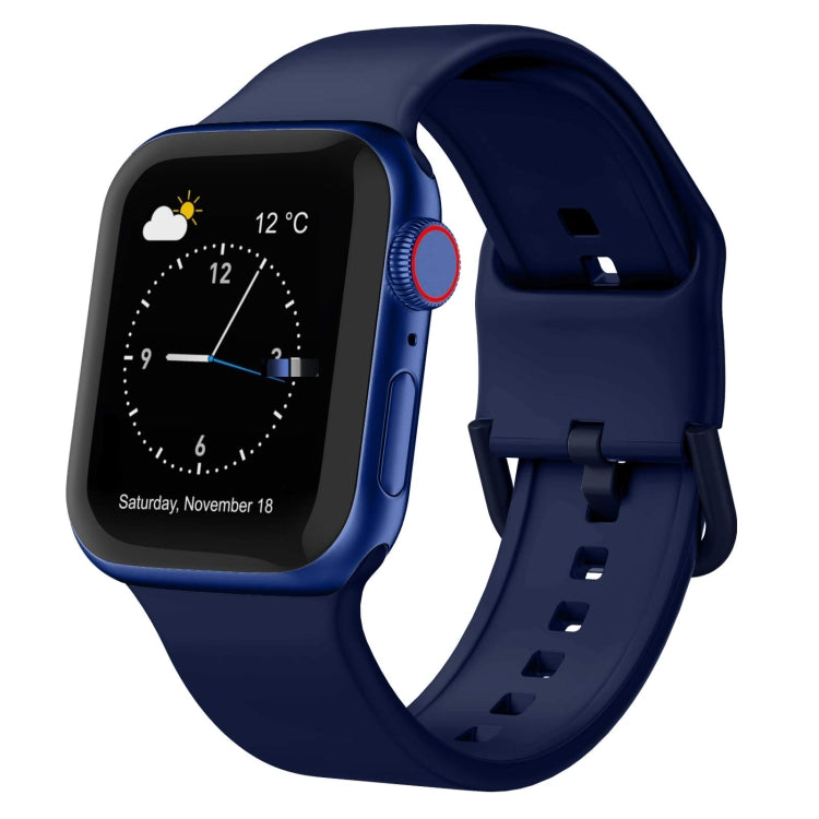 Pin Buckle Silicone Watch Band, For Apple Watch SE 40mm