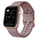 Pin Buckle Silicone Watch Band, For Apple Watch SE 40mm