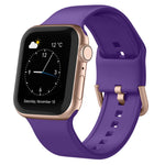 Pin Buckle Silicone Watch Band, For Apple Watch SE 44mm
