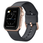 Pin Buckle Silicone Watch Band, For Apple Watch SE 44mm