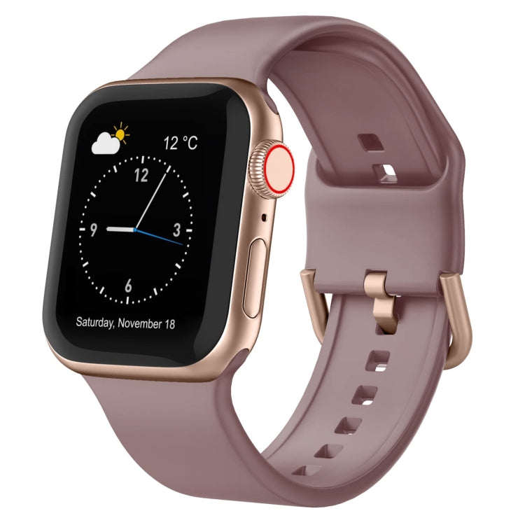 Pin Buckle Silicone Watch Band, For Apple Watch SE 44mm