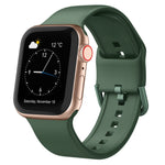 Pin Buckle Silicone Watch Band, For Apple Watch Series 6 44mm