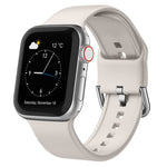 Pin Buckle Silicone Watch Band, For Apple Watch Series 6 44mm