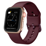Pin Buckle Silicone Watch Band, For Apple Watch 42mm
