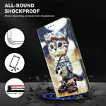 3D Painted Leather Phone Case, For iPhone 15 Pro Max, For iPhone 15 Pro, For iPhone 15 Plus, For iPhone 15