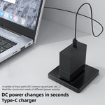 100W N 3.5X1.35mm 암-USB-C/타입-C 수 플러그 충전 어댑터, 3.5X1.35mm