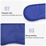 Breathable Polyester Solid Color Eye Protection Mask