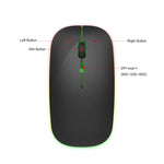 HXSJ M40 2.4GHz 800,1200,1600dpi 3단계 조절 컬러 무선 마우스 USB 충전식