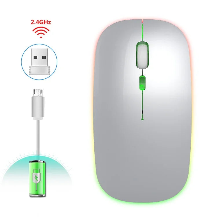 HXSJ M40 2.4GHz 800,1200,1600dpi 3단계 조절 컬러 무선 마우스 USB 충전식