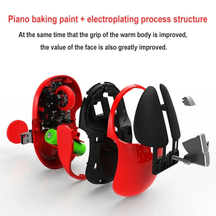 HXSJ M106 2.4GHz 1600dpi 단일 모드 무선 마우스 USB 충전식