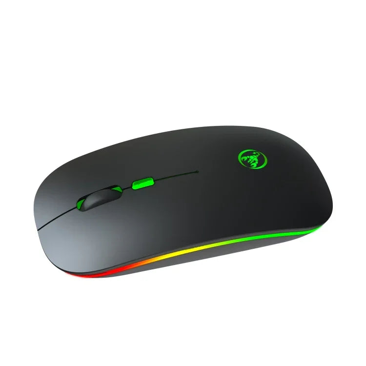 HXSJ T18 2.4GHz 1600dpi 듀얼 모드 발광 무선 마우스 USB + 블루투스 5.1 충전식